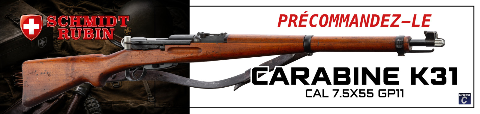 Précommande Schmidt Rubin K31