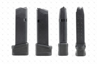 Photo A90131-3.jpg Aluminum magazine extension for GLOCK 19 - STRIKE INDUSTRIES