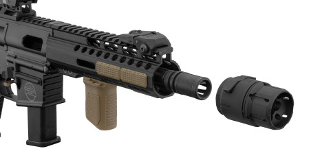 Photo A90220-08.jpg Compensateur anti blast STRIKE INDUSTRIES montage QD cal 5.56/9mm