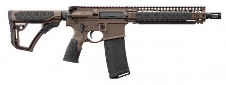 Photo DDM4102-1 Carabine type AR15 DANIEL DEFENSE MK18 canon court 10.3 '' cal. 5.56 Mil Spec Brown