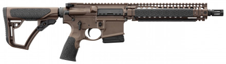 Photo DDM4102-10 Carabine type AR15 DANIEL DEFENSE MK18 canon court 10.3'' cal. 5.56 Mil Spec Brown