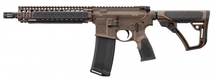 Photo DDM4102-2 Carabine type AR15 DANIEL DEFENSE MK18 canon court 10.3 '' cal. 5.56 Mil Spec Brown