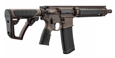 Photo DDM4102-7 Carabine type AR15 DANIEL DEFENSE MK18 canon court 10.3 '' cal. 5.56 Mil Spec Brown