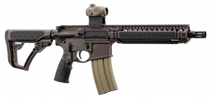 Photo DDM4102-PEW01-2 Carabine type AR15 DANIEL DEFENSE MK18 canon court 10.3'' cal. 5.56 Mil Spec Brown