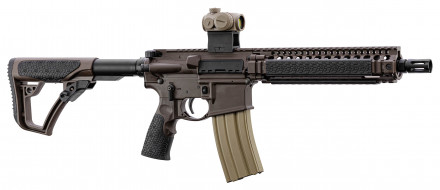 Photo DDM4102-PEW01-3 Carabine type AR15 DANIEL DEFENSE MK18 canon court 10.3'' cal. 5.56 Mil Spec Brown