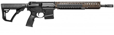 Photo DDM4141-10 Carabine type AR15 DANIEL DEFENSE M4A1 canon 14.5''  cal. 5.56 Black - FDE