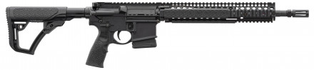 Photo DDM4143-03 Carabine semi automatique Daniel Defense M4A1 14,5'' .223 Rem full black