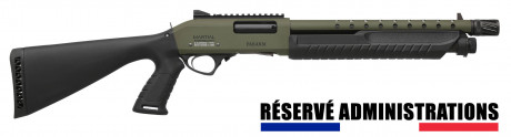 Fusil à pompe Fabarm Martial OD Green 14'' cal.12/76