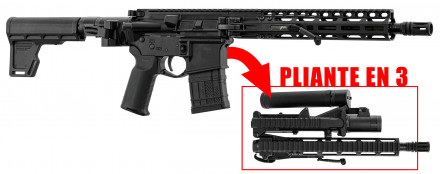 AR15 folding in 3 - FoldAR caliber 5.56 barrel ...