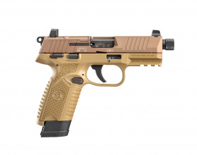 Photo FN001 Pistolet semi automatique FN Herstal FN 502 Tactical 1x10 + 1x15 FDE/FDE