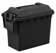 Black polymer ammunition case 17.5X9X13.5 cm