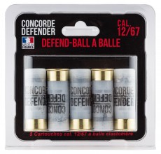 5 Defend-Ball cartridges cal. 12/67 ball ...