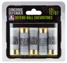 MD0422 5 cartouches Defend-Ball cal. 16/67 chevrotines Elastomere Photo MD0422 5 cartouches Defend-Ball cal. 16/67 chevrotines Elastomere