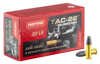 MD344-03-2 Cartridges 22lr Norma Subsonic Photo MD344-03-2 Cartridges 22lr Norma Subsonic