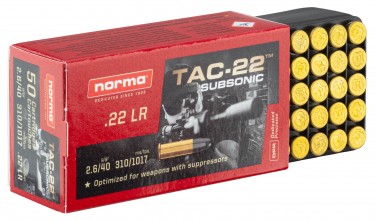MD344-10 Cartridges 22lr Norma Subsonic Photo MD344-10 Cartridges 22lr Norma Subsonic