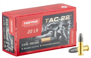 Cartridges .22 LR Norma TAC-22