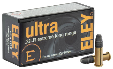 Cartouches ELEY Extreme Long Range .22LR 40gr / 2,59g