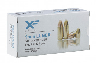 MR1040 Cartridges X-Force Cal. 9x19 mm LUGER 124 grs Photo MR1040 Cartridges X-Force Cal. 9x19 mm LUGER 124 grs