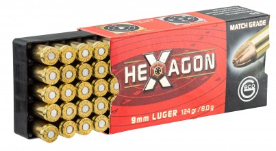 MR808 GECO Cartridges 9x19 Luger HEXAGON 124gr x50 Photo MR808 GECO Cartridges 9x19 Luger HEXAGON 124gr x50