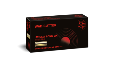 Photo MR825.png Cartouches GECO .32 S&W Long Wad Cutter 100 gr / 6,5 g