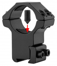 OP161-06.jpg RTI 25.4 mm mounting clamps - 11 mm rail - 2 screw tightening Photo OP161-06.jpg RTI 25.4 mm mounting clamps - 11 mm rail - 2 screw tightening