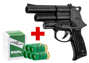 Photo PCKAD121-V2 SAPL - Pack Gomm-Cogne SAPL GC54 bronze pistol + 1 box of 5 cartridges 12/50 SAPL buckshot