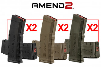 Pack 6 chargeurs AMEND2 30 coups 3 couleurs