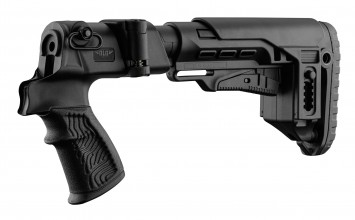 Photo PCKDLG110-01 Pack DLG TACTICAL pour fusil à pompe MOSSBERG - MAVERICK : poignée + crosse télescopique + adapteur de repli + sangle