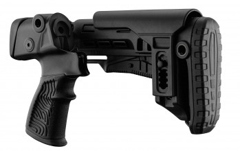Photo PCKDLG110-04 Pack DLG TACTICAL pour fusil à pompe MOSSBERG - MAVERICK : poignée + crosse télescopique + adapteur de repli + sangle
