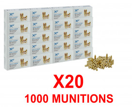 1000 Munitions ATS 9x19 mm FMJ 124 gr / 8 g