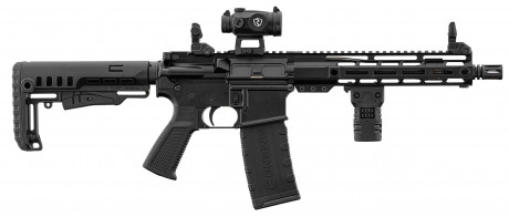 Photo PCKPER100B-01 PACK AR15 PERUN ARMS 10.5'' cal 223 Rem with RITON red dot and SAI silencer