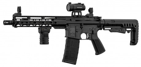 Photo PCKPER100B-03 PACK AR15 PERUN ARMS 10.5'' cal 223 Rem with RITON red dot and SAI silencer