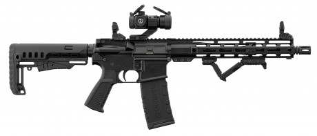 Photo PCKPER105B-01 PACK AR15 PERUN ARMS 12.5'' cal 223 Rem with red dot and accessories
