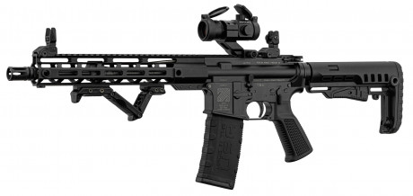 Photo PCKPER105B-03 PACK AR15 PERUN ARMS 12.5'' cal 223 Rem with red dot and accessories