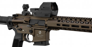 Photo SHM4102PF-04 Pack Schmeisser AR15 S4F M-LOK 10.5'' 223 REM BRONZE Point rouge Falke